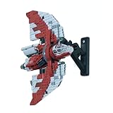 Wall Mounting Bracket for Lego Star Wars Ahsoka Tano’s T-6 Jedi Shuttle (75362) – Secure & Angled Display Bracket, Easy Installation