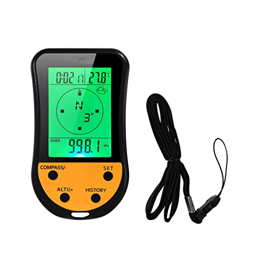 Altimètre numérique portable 8 en 1 avec thermomètre et météo