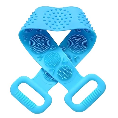 Image of Body Scrubber For Men And Women Back Body Double Side Bathing Brush For All Skin Dead Skin Removel And Massager Multicolor