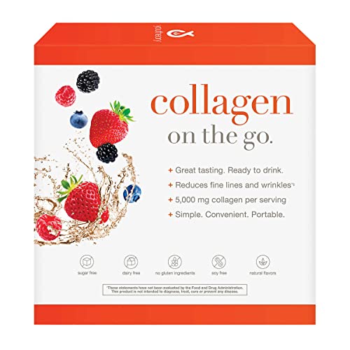 Youtheory Collagen Liquid, Revitalizes Skin, Hair and Nails, Berry Flavor, 30 Packets
