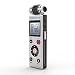 Trustin Portable Rechargeable 8GB Professional Digital Audio Voice Recorder with Dual Power Supply System Dictaphone Mp3 Player , Voice Activated, Double Microphone, Noise Cancelling, PCM Recording