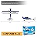 RCSHOBBY RC Plane Sport Cub 500 S2 RC Airplane RTF 4 CH Remote Control Airplane with Gyro Stabilization System& One Key Aerobatic, Ready to Fly for Beginners,Adults