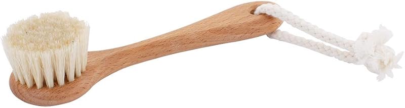 Redecker Escova Facial de Pelos de Cabra e Cerdas Naturais de Porco com Cabo de Madeira de Faia Oleada, 14,61 cm