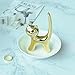KKPLZZ Cat Trinket Dish, Ceramic Ring HolderJewellery Tray, Cat Ring Holder Jewelry Dish, Trinket Holder Fashion Rings Earrings Storage Tray, Gift for Women