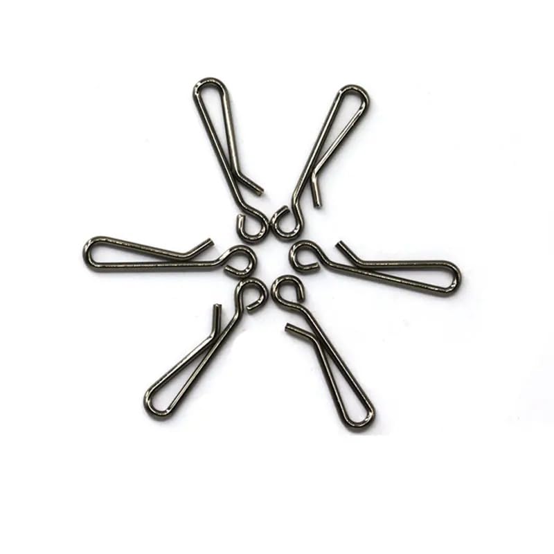200 piezas conectores snap y swiveles para pesca acero inoxidable miniatura 1