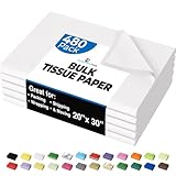 Party Solids White Tissue Paper for Gift Bags - 20