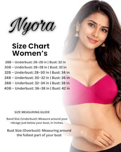Image of Women's Cotton Medium Padded Bra | Soft & Breathable Fabric | Full Coverage Everyday Comfort Bra | Adjustable Straps & Back Hook Closure