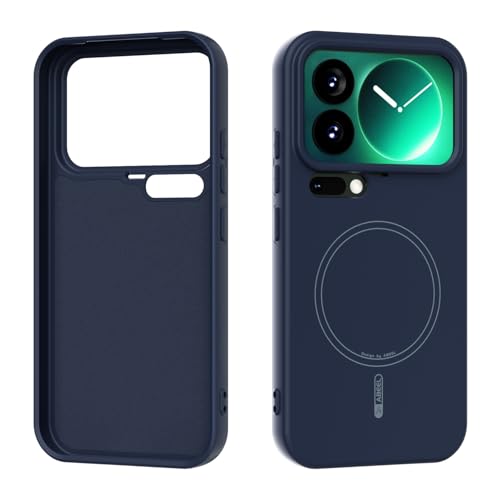 Xiaomi 17 Pro�Ή��}�O�l�b�g���P�[�X�A�_�炩�����h�~�̃}�C�N���t�@�C�o�[���n�A�X�����ȉt�̃V���R���ϏՌ��ی�J�o�[(Deep Blue)