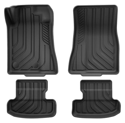 Tapis de sol Ford Mustang imperméable TPE pour coffre avec subwoofer LHD 3 pièces