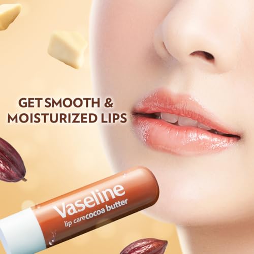 Image of Vaseline Lip Care Cocoa Butter Lip Balm Stick 4.8g (Pack of 2)