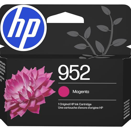Image of HP 952 Magenta Ink Cartridge | Works with OfficeJet 8702, Pro 7720, 7740, 8210, 8710, 8720, 8730, 8740 Series | L0S52AN