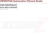 Vista 8 de VIPMOTOZ Luz LED blanca completa delantera + trasera cromada lateral para Chevy Camaro 2016-2022, lado del conductor y del pasajero, 4 piezas