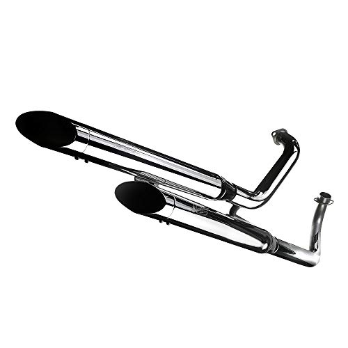 Système d'échappement complet LEOvince SILVERTAIL K02, chromé pour Honda VT 125 C Shadow année 1999-2005