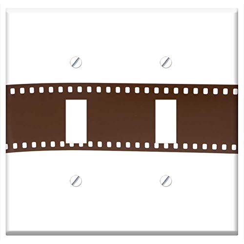 Placa para interruptor doble de palanca - película de celuloide de 35 mm ISO negra para fotografía con cámara miniatura 1