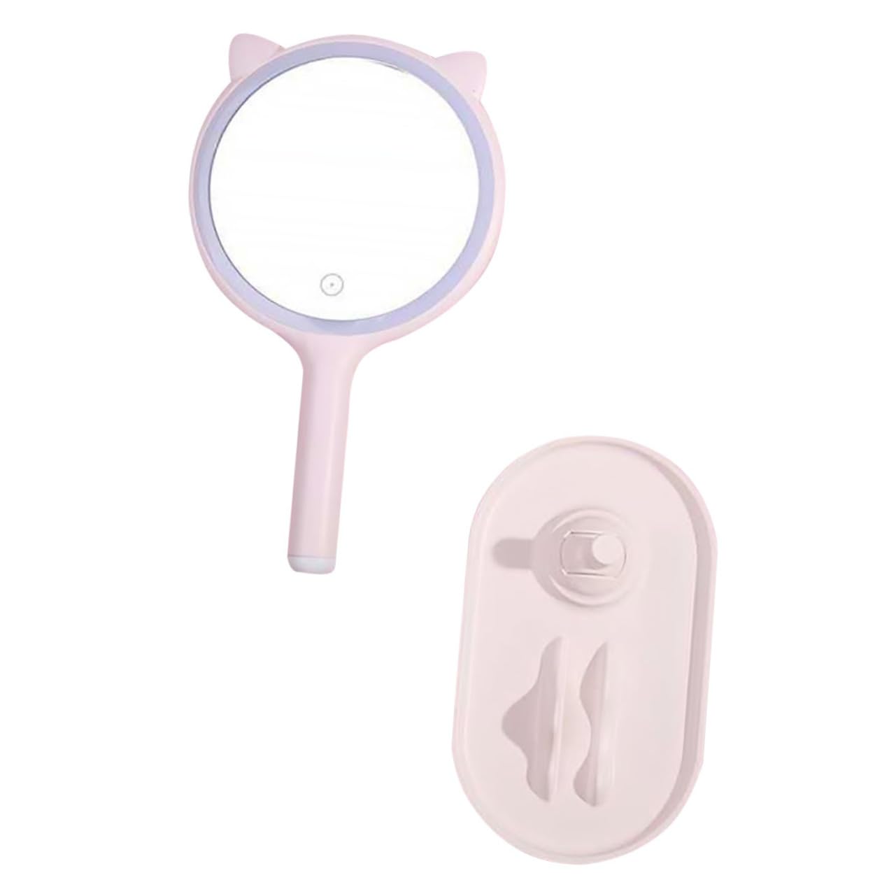 Miroir de maquillage LED PLAFOPE compact pour un teint parfait au bureau ou en voyage