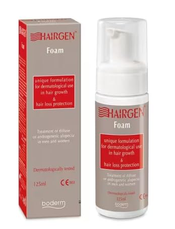 Hairgen Schiuma Anticaduta per Capelli, Trattamento Dermatologico contro la Caduta, 125 ml - Trattamento Dermatologico Rinforzante per Uomo e Donna, Stimola la Crescita e Contrasta la Caduta