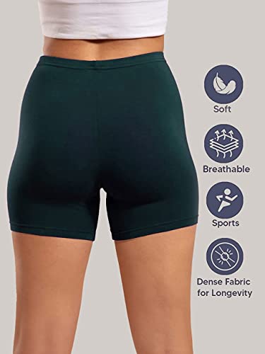 Image of OM SAI LATEST CREATION Poly Spandex Women's Sport Shorts for Regular Fit | Sport Shorts for Workout, Yoga, Running, Exercise, Cycling, Gym Wear for Casual Day (Pack of 2)