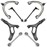 TRQ Front Steering & Suspension Kit Control Arm with Ball Joint Sway Bar Stabilizer Link Tie Rod Assembly Compatible with 2007-2010 Audi Q7 2003-2009 Porsche Cayenne 2004-2010 Volkswagen Touareg