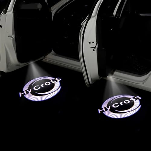 Image of KMH Ghost Shadow Light LED Projector Light Compatible with Toyota Hycross Matrix Design | Warning Anti Rear end Collision | 3D Welome Sensor Car Door Entry Logo Puddle Lamp Light - Pack of 1