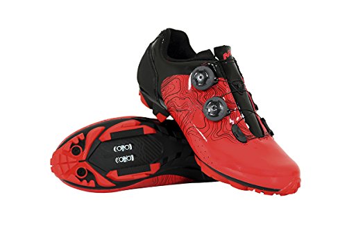 Massi Zapatillas MTB ERGON Red T.43, Chaussures de VTT Mixte Adulte, Rouge Rojray, 43 EU