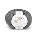Produktbild ggh Merino Soft - 100% Schurwolle (Merinowolle - Superwash) - 50g Wolle zum Stricken oder Häkeln/Farbe 141 - Steingrau