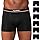 LUPO Kit 6 Cueca Boxer Microfibra de Poliamida Sem Costura Masculina Adulto, 3 Azul - 3 Preto, GG
