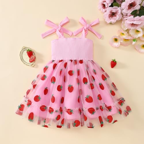 Little Girl Dress Flower/Dots/Butterfly Tutu Princess Dresses Summer Outfit 2-7 Years3