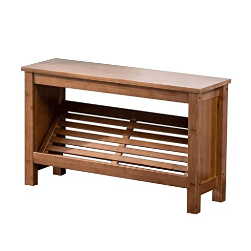Banc à chaussures bambou pour optimiser les petits espaces et les angles de couloir - 2