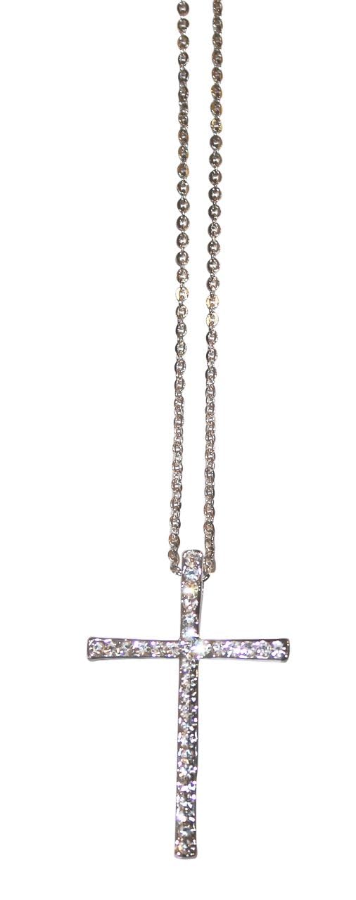 LA BELLEZA Unisex Rhodium Plated Jesus Holy Cross ReligiousPendant Necklace With Ball Chain Gift for Girls Boys Men and Women | Christmas/new year gift | (B0CCDNXV9R) Amazon Price History, Amazon Price Tracker