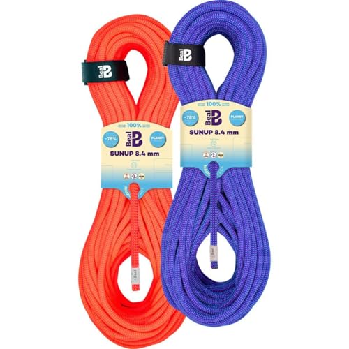 Beal Sunup 8.4mm Rope - 2-Pack, Purple/Orange, 60m