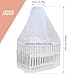 NIOMICO Baby Dome Liftable 79'' Tall Dense Mesh Canopy Bed Curtain with 197'' Circ Easy Install Polyester Bed Canopy for Nursery Crib Baby Dome