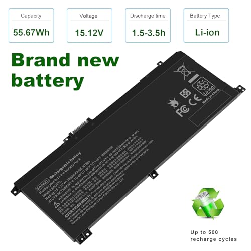 Image of ASUNCELL SA04XL L43267-005 Battery Replacement for HP Envy X360 15 /15T-DR 15M-DR15 /15M-DS 15Z-DS 17-CG 17T-CG 17M-CG Series HSTNN-OB1G HSTNN-OB1F SAO4XL
