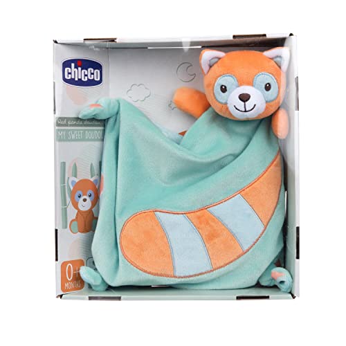 Chicco- My Sweet Doudou Panda Rouge, Premier Bonhomme en Velours Doux, Lavable en Machine, 0 Mois +, 00011044000000, Multicolore