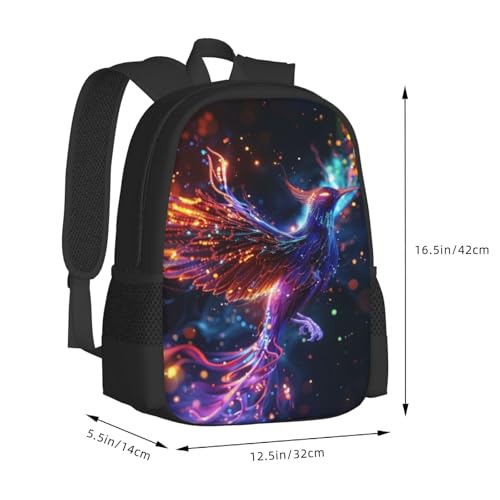 Travel Backpack Beautiful Ethereal Cybergoth Chipmunk 17In Lightweight Casual Daypack for Business Men Women3