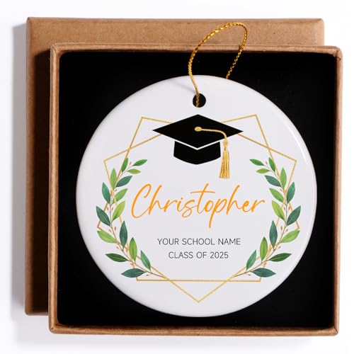 Personalized Graduation Ornament Class of 2026 Custom Christmas Ornament