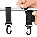 Ganci passeggino universale multiuso per bici,trolley,sedia a rotelle,spesa alla carrozzina,borsa mamma portaoggetti moschettoni super resistenti 2 Pz