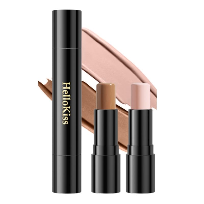 HelloKiss 2-in-1 Contour and Highlighter Stick, Dual-Ended Face Makeup