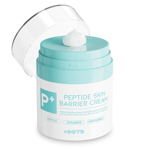 OOTD Peptide Moisturizer Cream For Face, Dry Sensitive Skin Protection Barrier Cream For Aging Skin, Anti Aging, Hydrating, Peptide, Ceramide, Panthenol (1.69 FL.OZ)