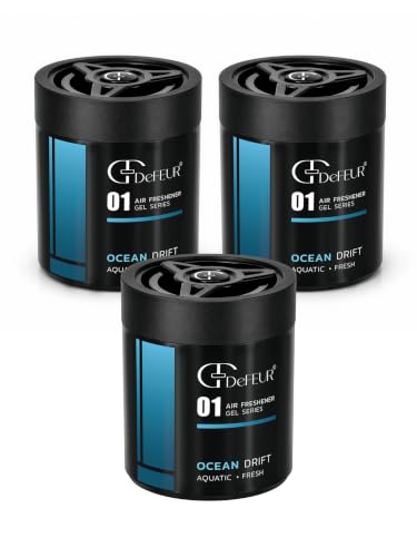Image of Ocean Drift Gel Car Perfume | 120g Leakproof Air Freshener | Aqua Scent Car Perfume | Long-Lasting 30 Days | Premium Car Accessories | Pack of 3