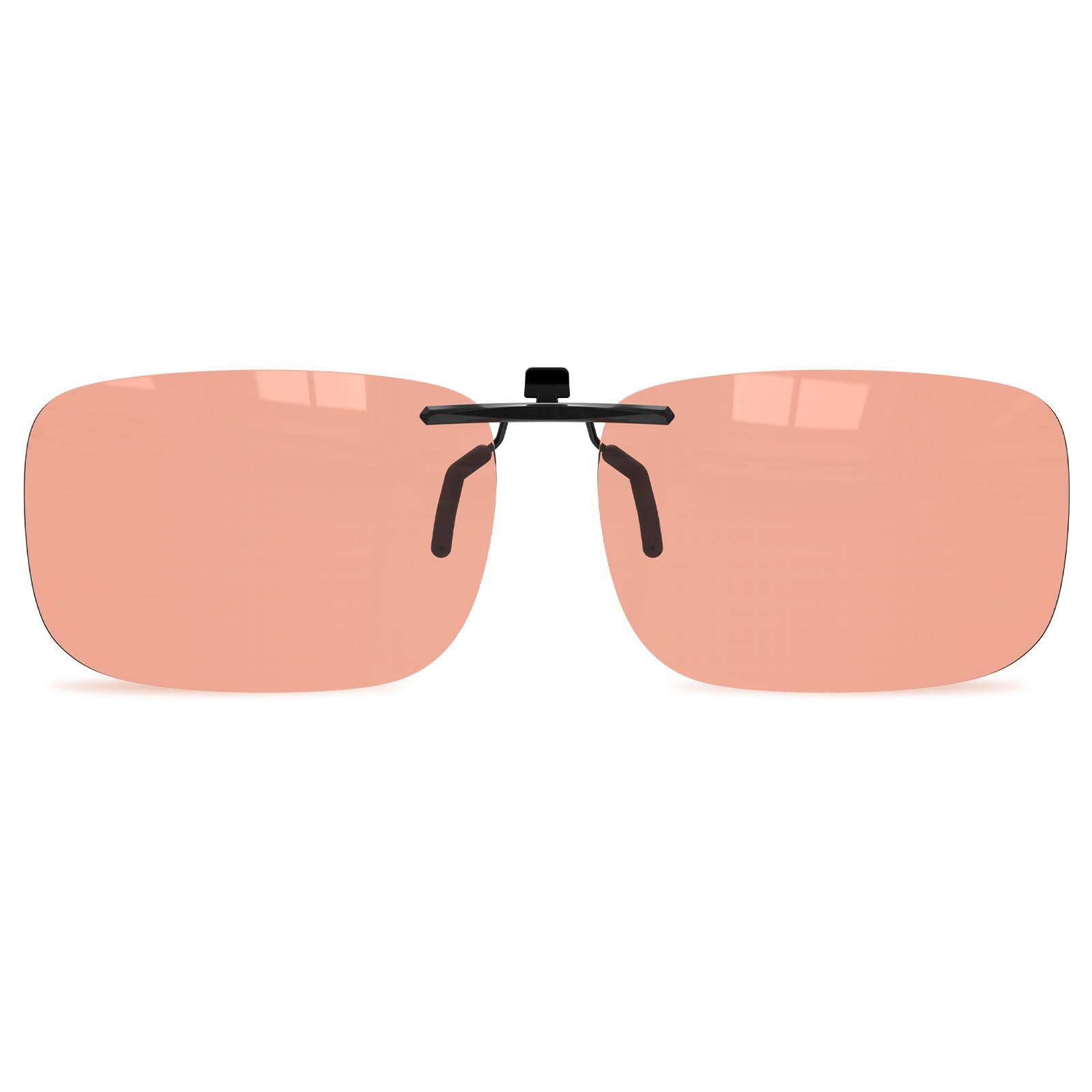 Goiteia FL-Rose Migräne-Brille zum Anklippen, blaues Licht, blockierende Brille für Augenbelastung, lichtempfindlich, fluoreszierende LED-Beleuchtung, Computer-Bildschirm-Blendung