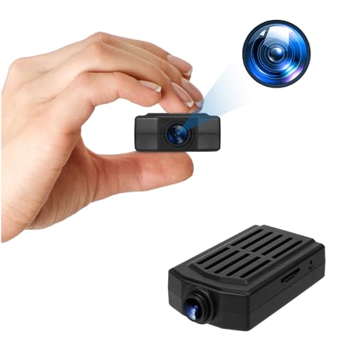 LAIHKUN Mini Cámara Espía, Cámara Espia Oculta1080P con Grabación de Vídeo y Audio, 3 Horas de Duración de la Batería, Detección De Movimiento, 32GB, Sin Wi-Fi