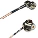 3 feet RG316 F Male Angle to UHF Female Angle Bulkhead RF Pigtail Coaxial Cable