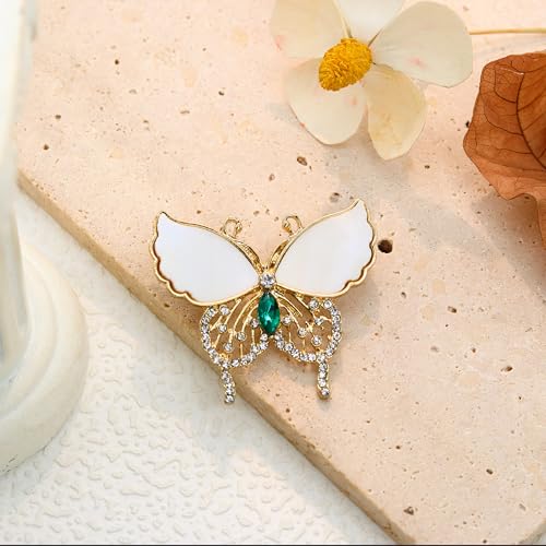 Image of Butterfly Brooch for Women, Insect Butterfly Pins Shawl Pin Clip Flashing Butterfly Jewelry Fashion Brooch Wedding Accessories Sweater Scarf Brooch for Women