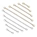 Produktbild 10 Stück Edelstahl Verlängerung Kette Halskette Extender Kette Armband Kettenverlängerung Halskettenverlängerungen für Fußkette Schmuck Zubehör DIY Schmuckherstellung Damen Frau, 5 Größen