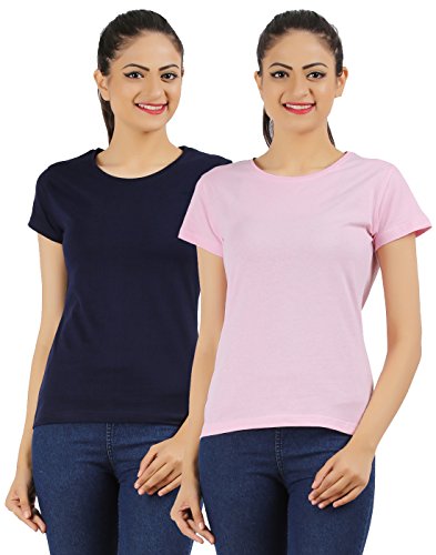 Image of Ap'pulse Women's Combo Regular Fit T Shirt (Pack Of 2)