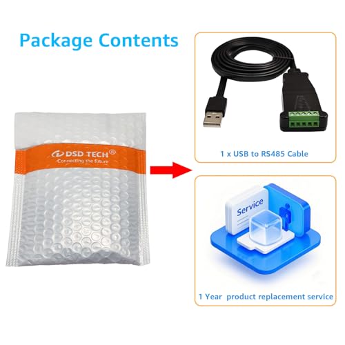 DSD TECH SH-U11H Isolated USB To RS485 RS422 Adapter For Industry...