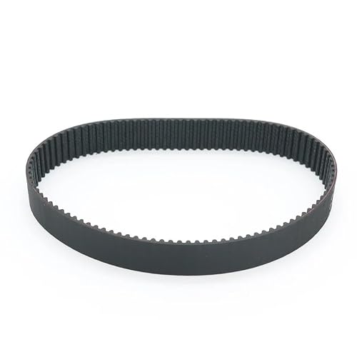 HTD 2M Timing Belt 2M Closed Loop Rubber Belt Width 4/6/10/15mm Length 118 120 126 130 136 142 158mm 2M Drive Toothed Belt HTD2M(126mm,6mm)