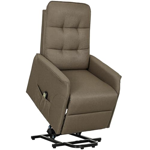 HOMCOM Power Lift Recliner Chair for Elderly, Fabric Lift Chair