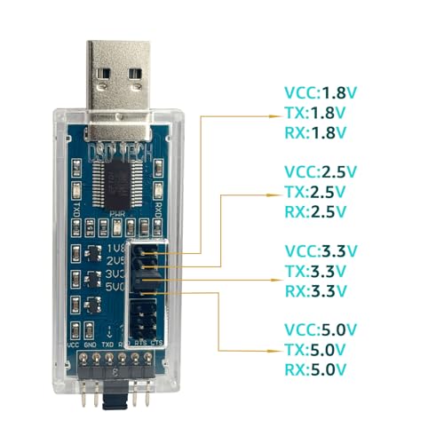 DSD TECH SH-U09C5 USB to TTL UART Converter Cable with FTDI Chip Support 5V 3.3V 2.5V 1.8V TTL by DSD TECH - Used condition - Image 2