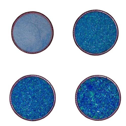 Natural Crushed Blue Opal Gemstone Coarse Powder All Size Premium Inlay Gemstone Material Woodwork Fire Opal Ring Irregular Stone for DIY Craft (35Gram (175 Carat), 1 to 3 mm)